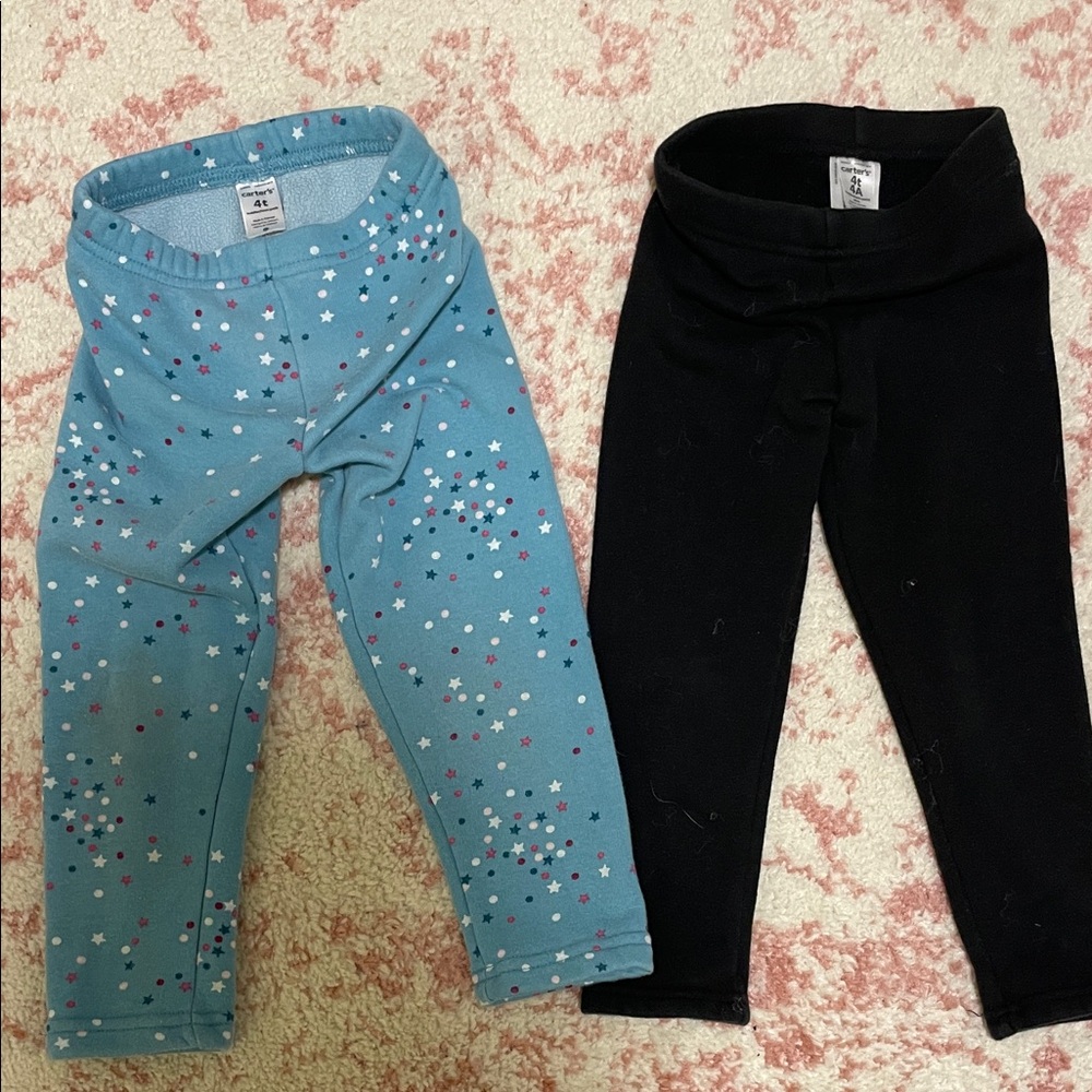 Kids Starry Blue and Black Leggings Set